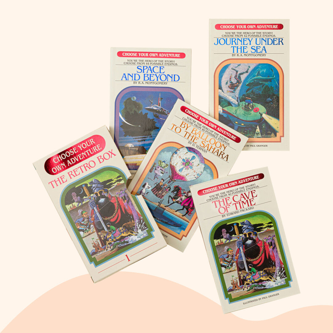 Choose your own adventure - the retro box - contents, 4 books