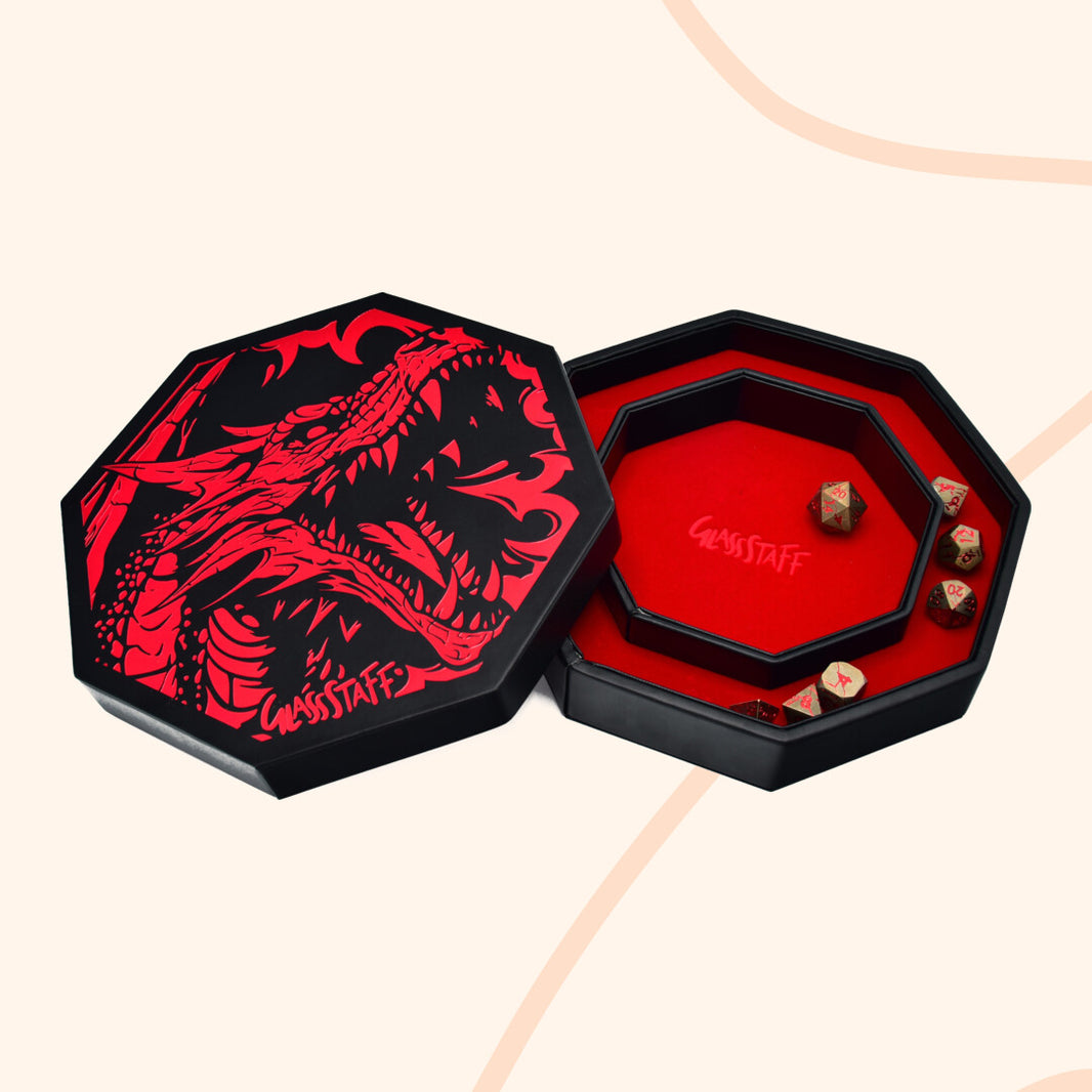 CritStones dobbelsteenbak, rood