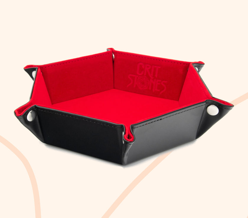 Critstones vouwbare dobbelsteenbak, rood