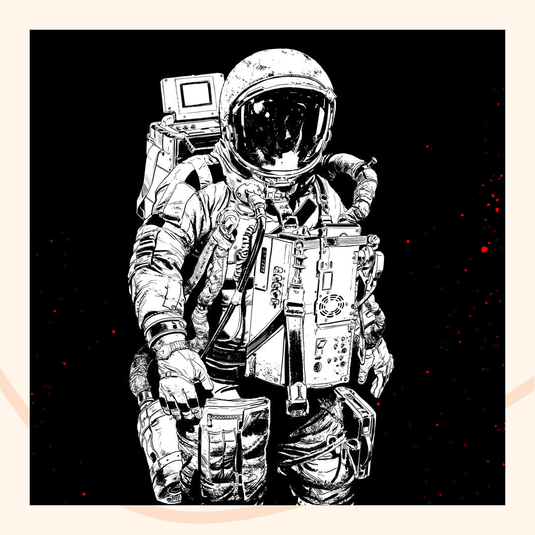 Death in space, astronaut art