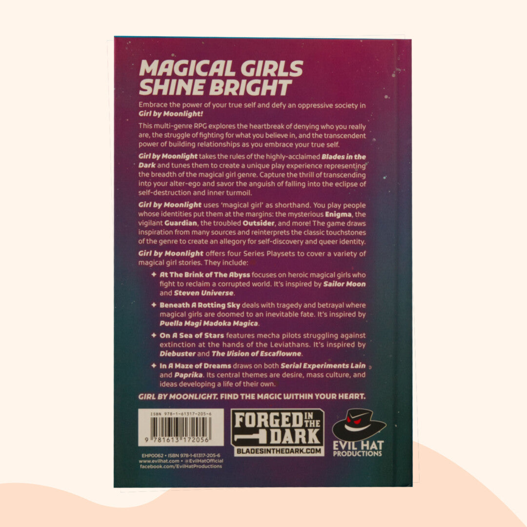 Girl by moonlight, back cover