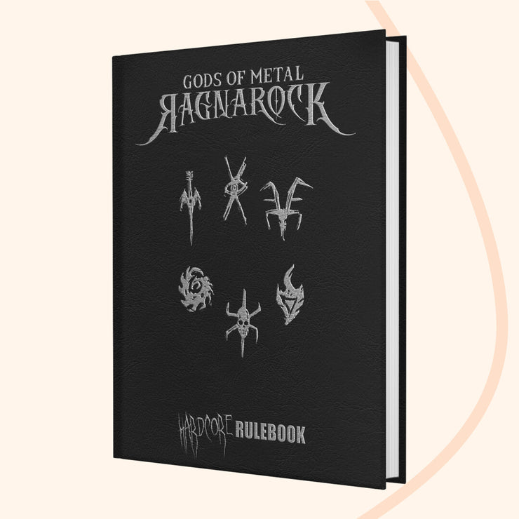 Gods of metal hardcore rulebook deluxe front cover