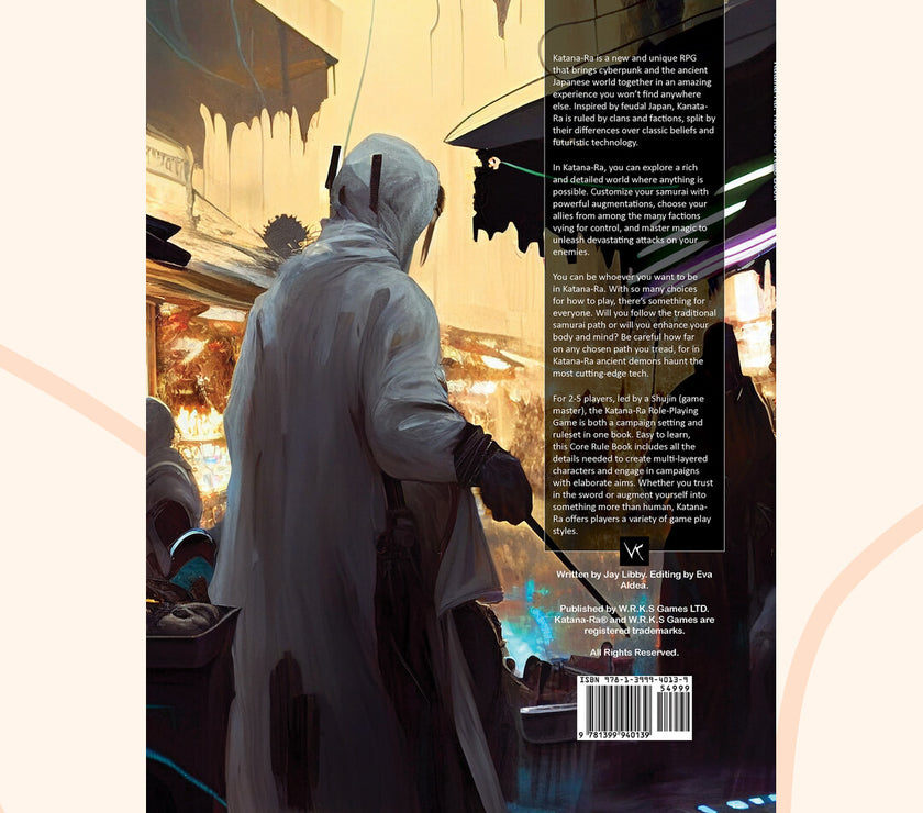 Katana Ra RPG back cover