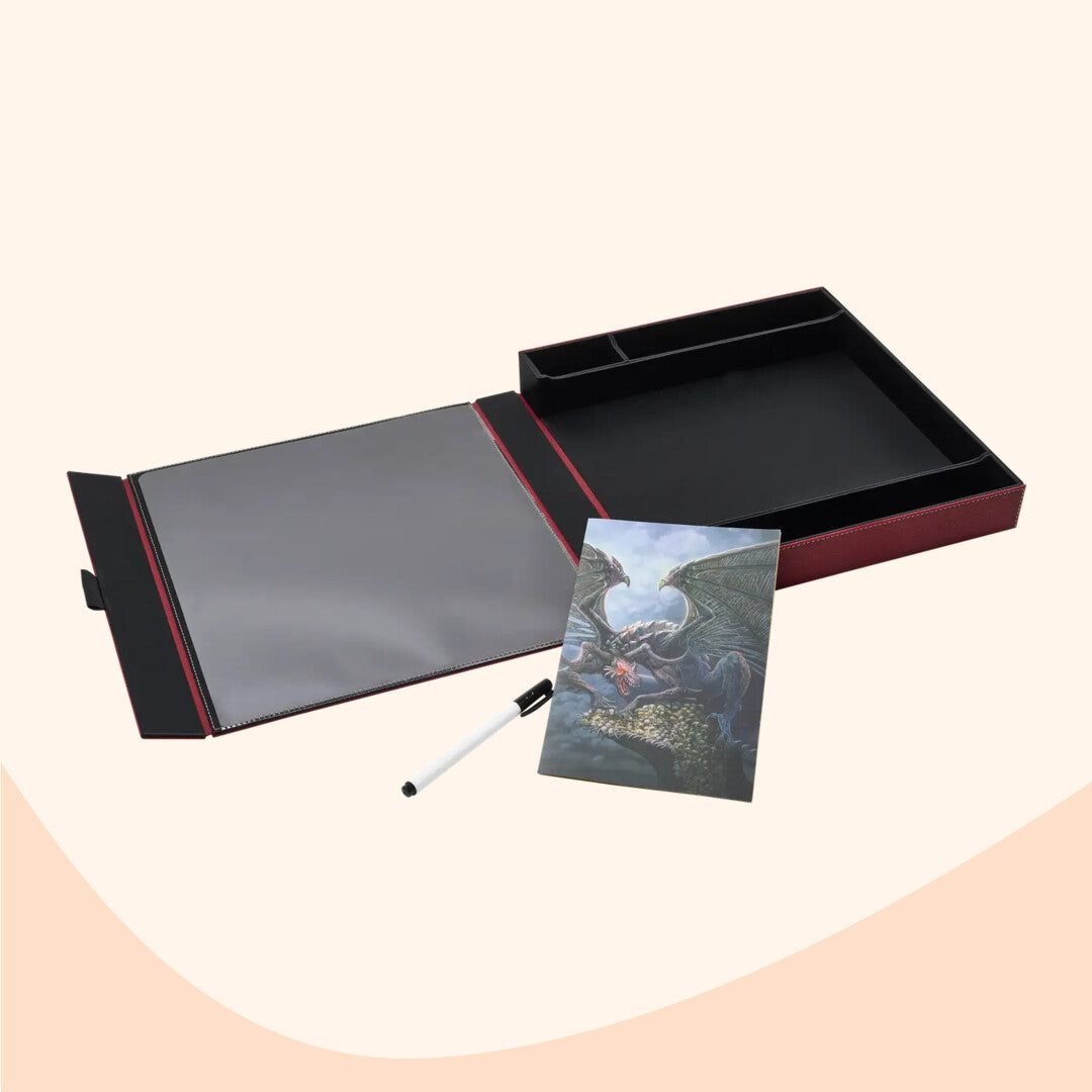 Player Companion, rood, overzicht binnenkant