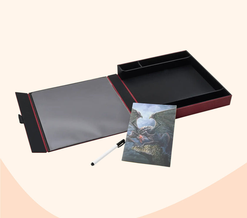 Player Companion, rood, overzicht binnenkant