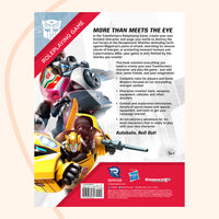 Transformers RPG Core book back cover