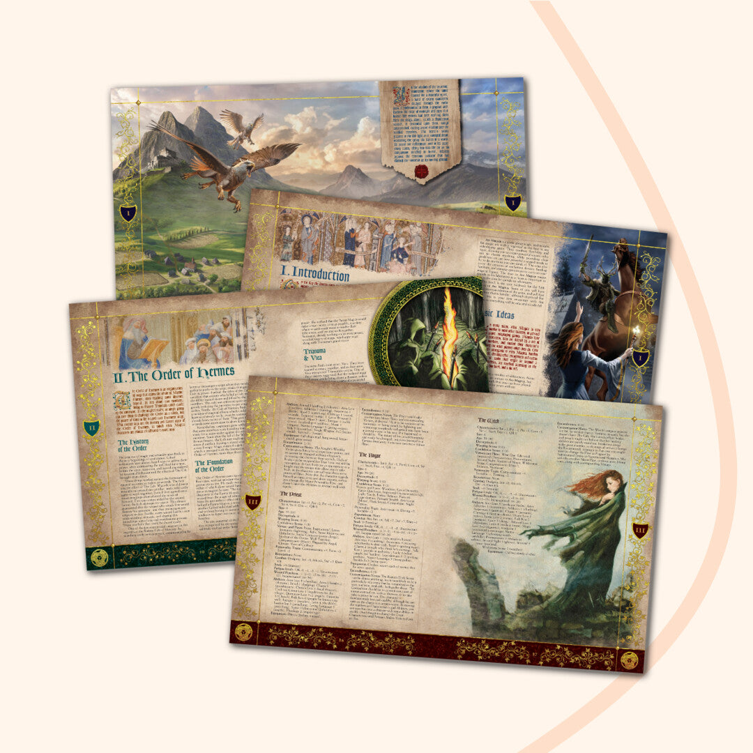 Ars Magica Definitive Edition Set - example pages