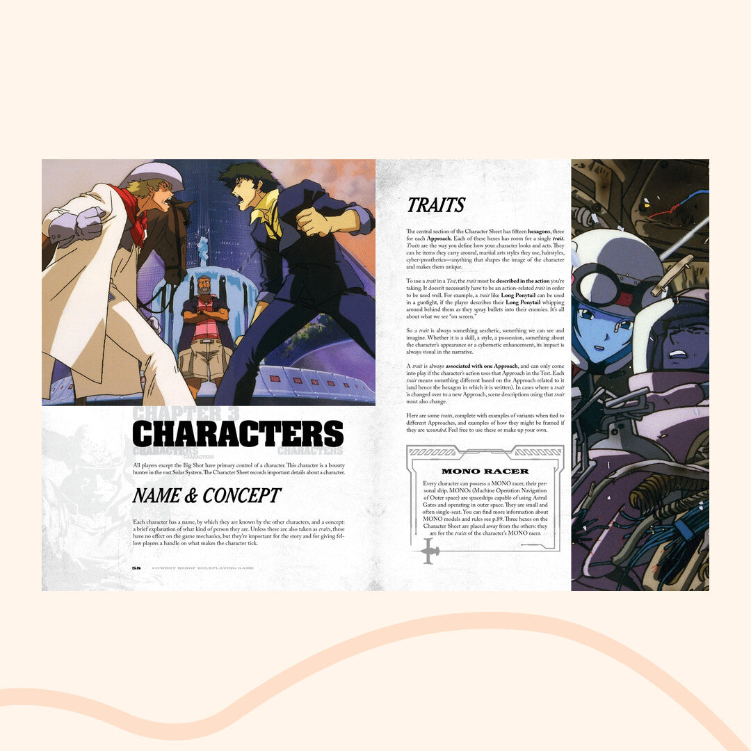 Cowboy Bebop: The Roleplaying Game Inner preview Characters