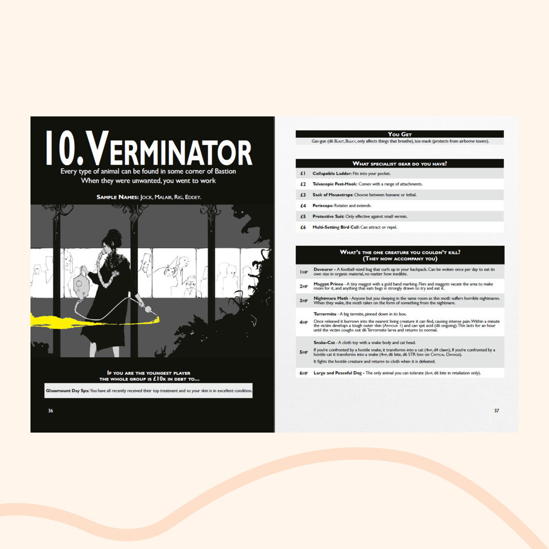 Electric Bastionland content - Verminator